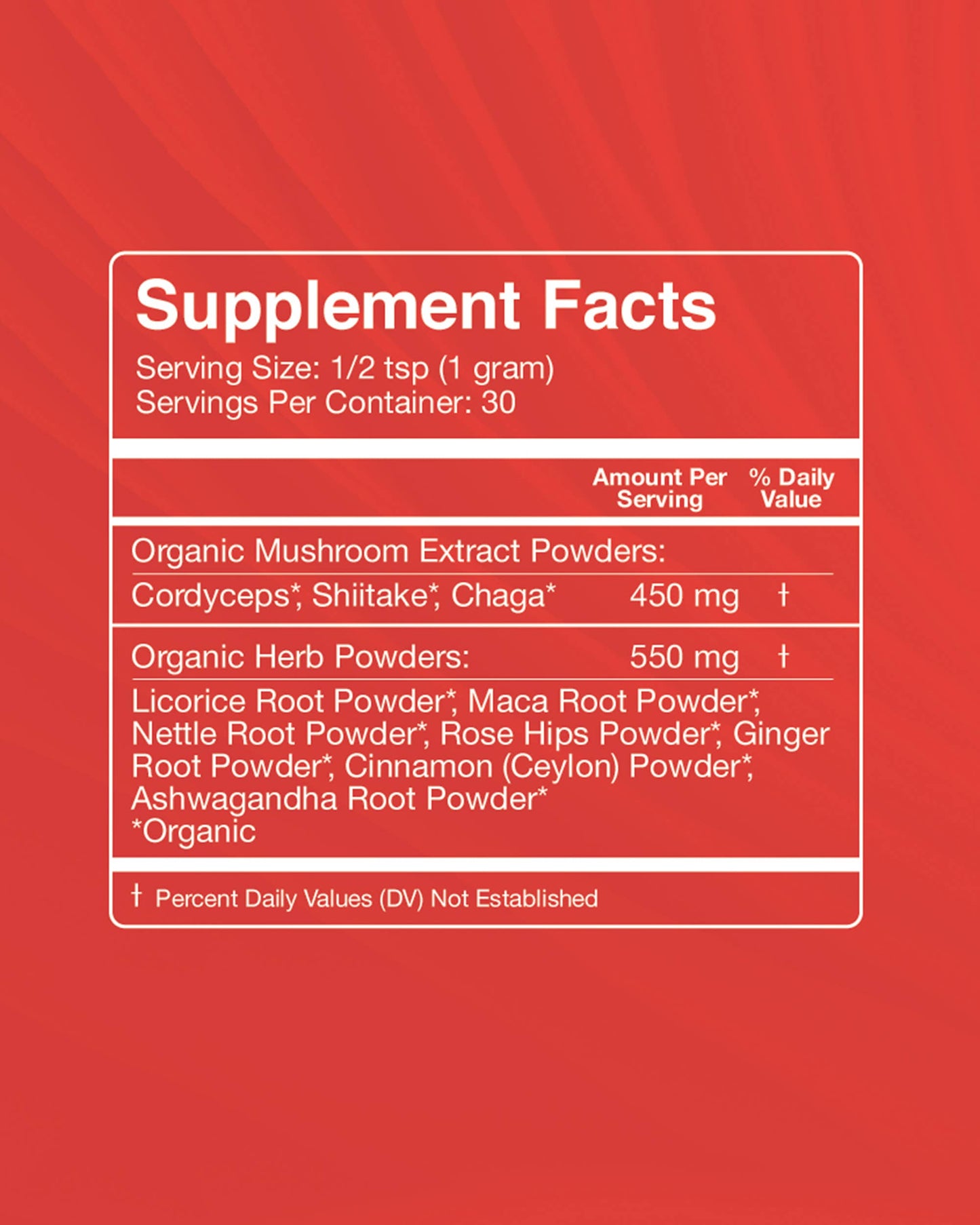 Love & Desire Organic Mushroom Sexual Vitality Supplement