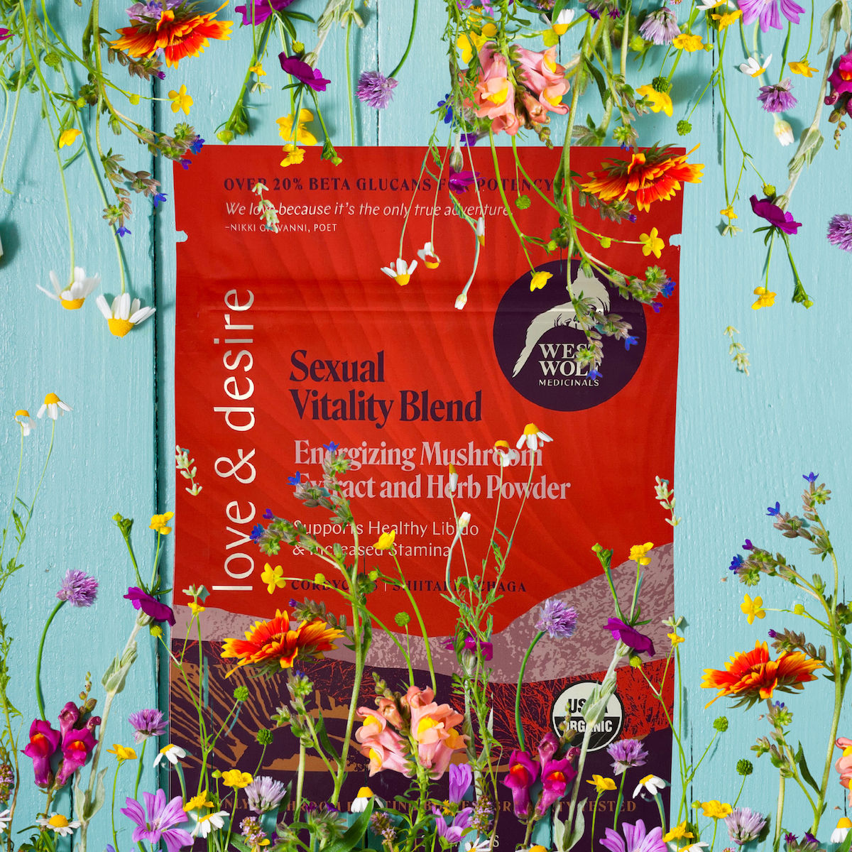 Love & Desire Organic Mushroom Sexual Vitality Supplement