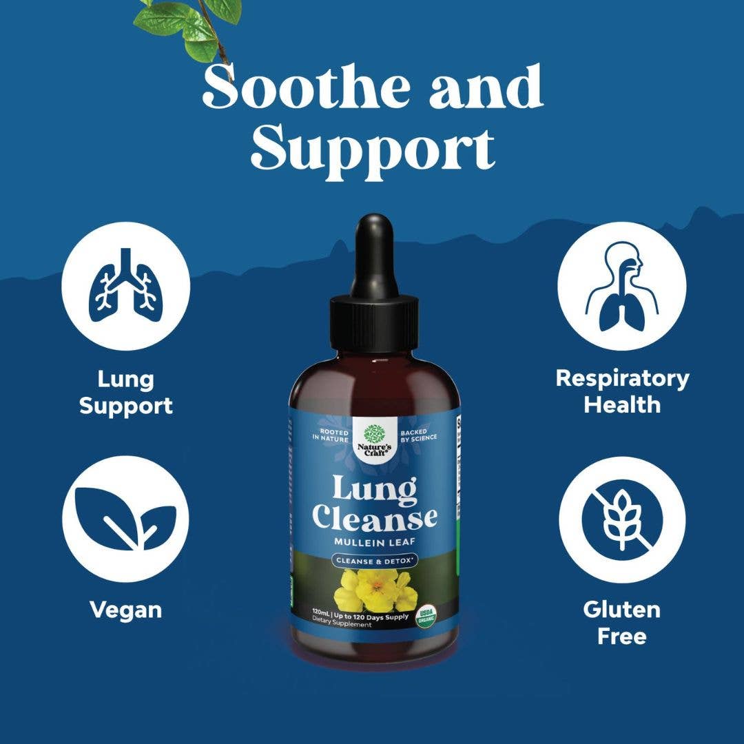 Lung Detox Tincture – Mullein Leaf Cleanse & Detox