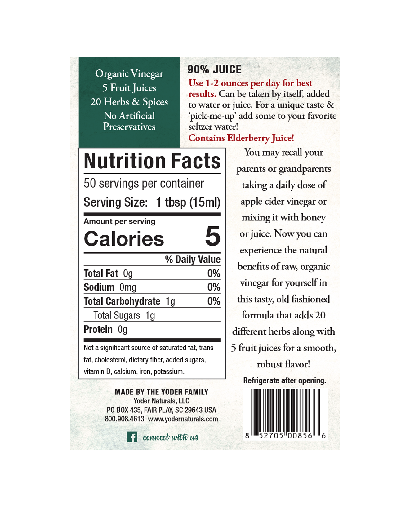 Yoder's Good Health Recipe: 12.5 Oz