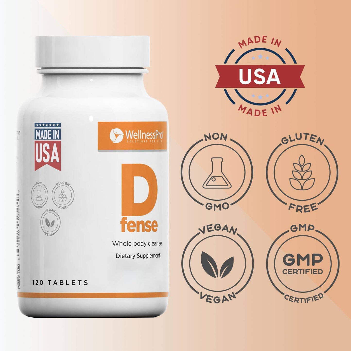 Body Detox Cleanse Dietary Supplement in 120 Tablets