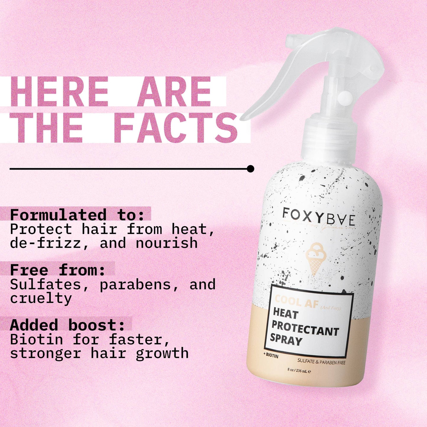 Cool AF Heat Protectant + Biotin Spray