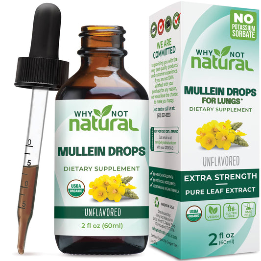 Organic Mullein Drops for Lungs