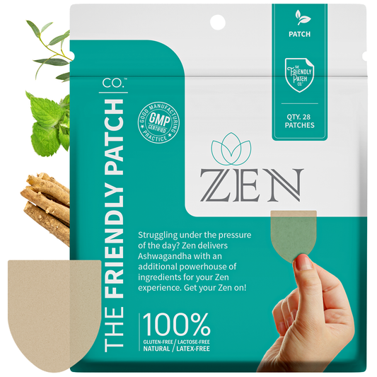 Zen Stress Patch Relax & Let Go Ashwagandha Gaba 28 Patches