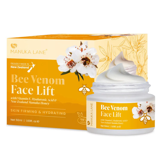 Bee Venom Facelift Cream with Manuka Honey, Vitamin E & Hyaluronic Acid (50ml)